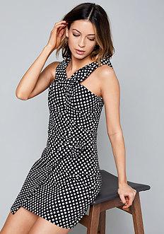 Bebe Ana Polka Dot Dress