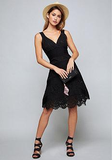 Bebe Sophia Lace & Bandage Dress