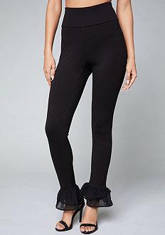 Bebe Ruffle Cuff Leggings