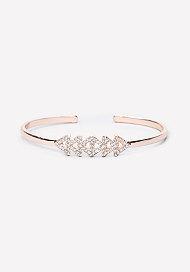 Bebe Geometric Pave Cuff