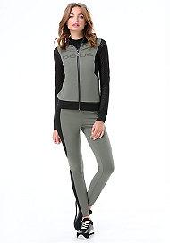 Bebe Logo Contrast Mesh Jacket