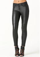 Bebe Strutter Leather Jeans