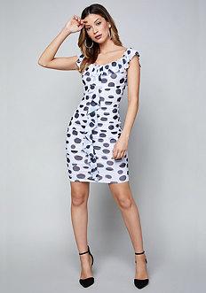 Bebe Stephanie Ruched Dress