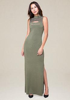 Bebe Logo Shirley Maxi Dress