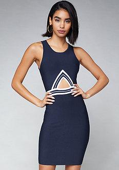 Bebe Front Cutout Dress
