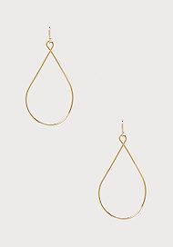 Bebe Slim Twisted Metal Earrings