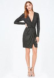 Bebe Studded Surplice Dress