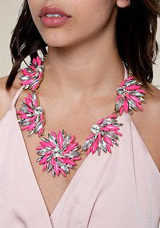 Bebe Floral Statement Necklace