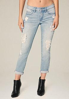 Bebe Chainmail Repair Jeans