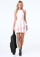 Bebe Angled Double Tier Dress