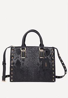 Bebe Faux Snake Satchel