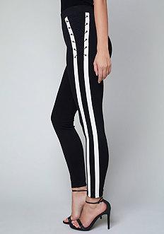 Bebe Sporty Lace Up Leggings