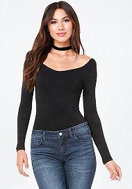 Bebe Floral Jacquard Top