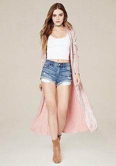 Bebe Micropleated Duster