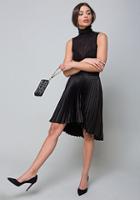 Bebe Pleated Hi-lo Skirt