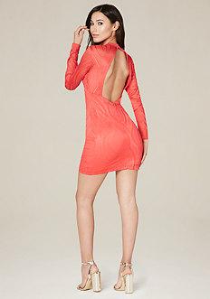 Bebe Tina Open Back Dress