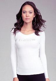 Bebe Logo Long Sleeve Tee