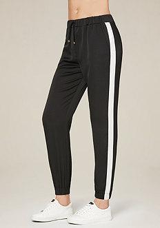 Bebe Striped Jogger Pants