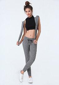 Bebe Space Dye Jogger Pants