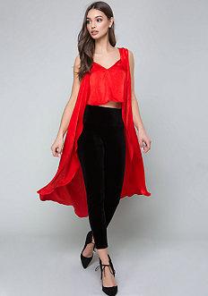 Bebe Drama Hi-lo Top
