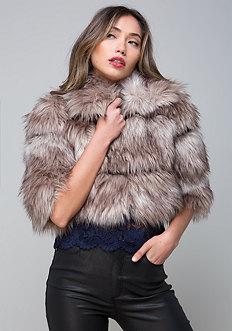 Bebe Faux Fur Dinner Jacket