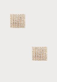 Bebe Square Pave Earrings