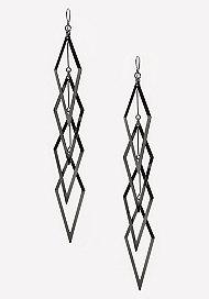 Bebe Geo Cutout Duster Earrings
