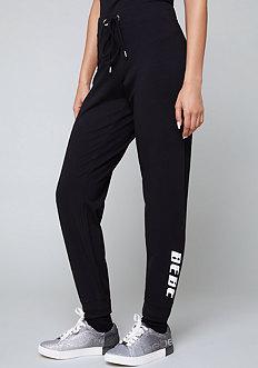 Bebe Logo Metallic Stripe Pants