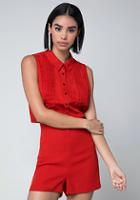 Bebe Pleated Romper