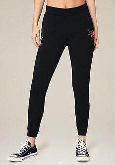 Bebe Flower Pocket Jogger Pants