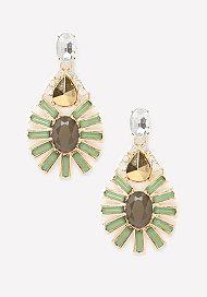 Bebe Mega Teardrop Earrings
