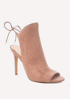 Bebe Char Open Heel Booties