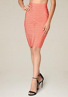 Bebe Bandage Pencil Skirt