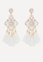 Bebe Tassel Statement Earrings