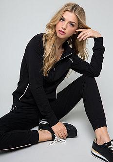 Bebe Logo Contrast Piping Jacket