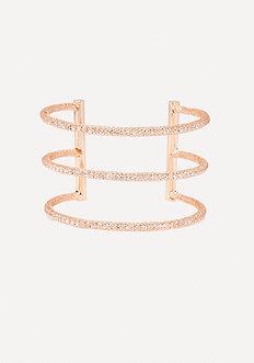 Bebe Triple Bar Bling Cuff