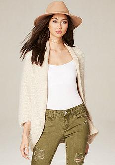 Bebe Feathery Yarn Ruana