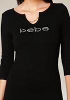 Bebe Chain Trim Sweater Dress