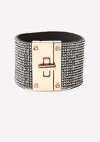 Bebe Glitzy Turnlock Bracelet