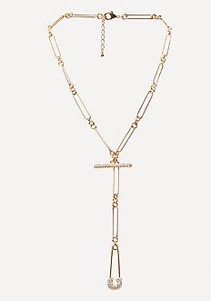 Bebe Safety Pin Lariat
