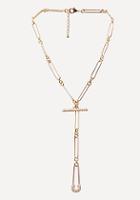 Bebe Safety Pin Lariat