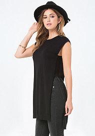 Bebe Silk & Cashmere Knit Tunic