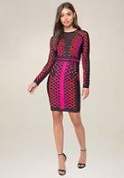Bebe Lace Up Bodycon Dress
