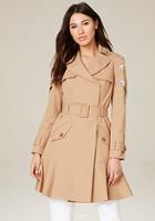 Bebe Embroidered Trench Coat