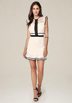 Bebe Anna Cap Sleeve Dress