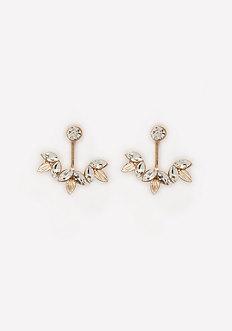 Bebe Crystal Cluster Ear Jackets