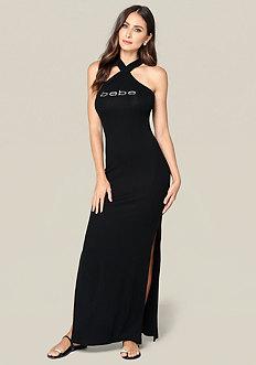 Bebe Logo Colleen Maxi Dress