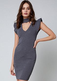 Bebe Lace Up Sweater Dress
