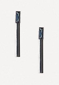 Bebe Front To Back Bar Earrings