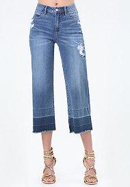 Bebe Denim Release Hem Culottes